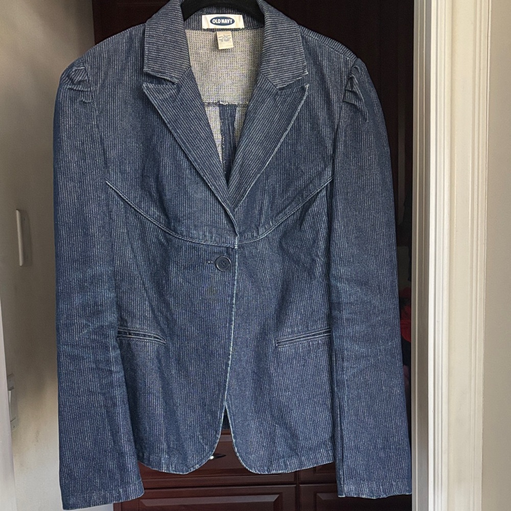 Old Navy Women's Blue JeanBlazer